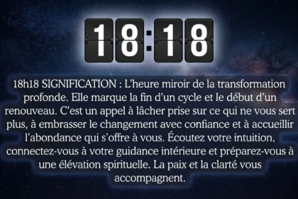 18h18 Signification
